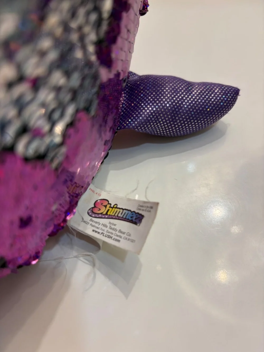 Shimmeez Cristy Cat Sequin Plush